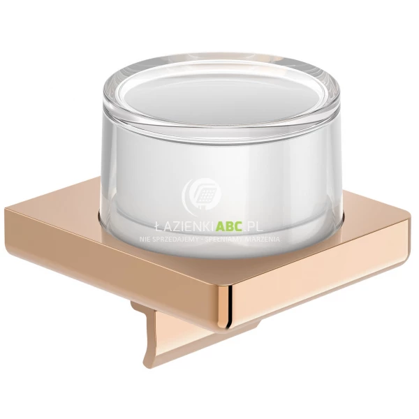 Dozownik szklany ścienny Roca TEMPO A817037RG0 różowe złoto