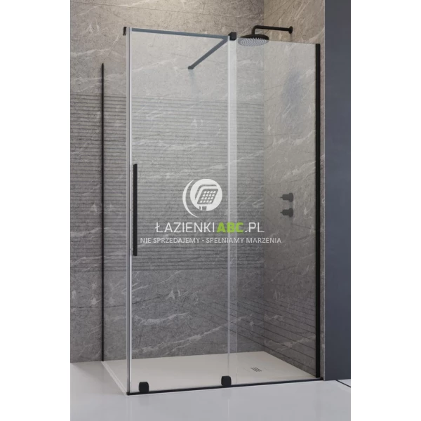 Drzwi prysznicowe 120cm Radaway FURO BLACK KDJ 10104622-54-01R,10110580-01-01 prawe