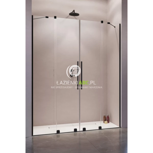 Drzwi prysznicowe 130x200 Radaway FURO BLACK DWD 10108363-54-01,10111317-01-01