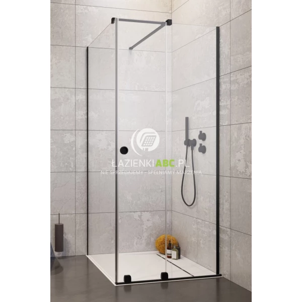 Drzwi prysznicowe 90cm Radaway FURO BLACK KDJ RH 10104442-54-01RU,10110460-01-01 prawe