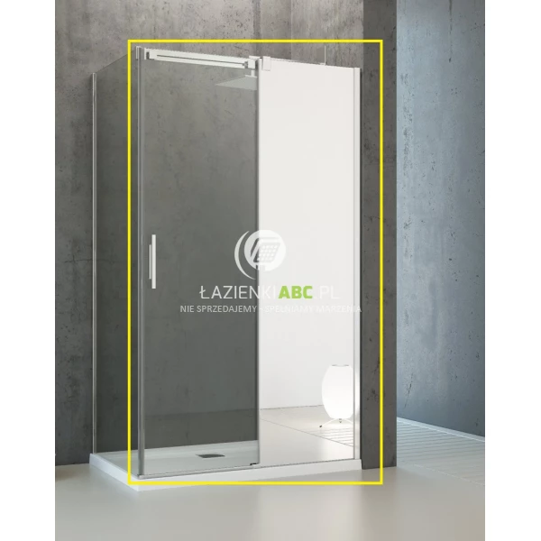 Drzwi prysznicowe do kabiny 100x200 Radaway ESPERA KDJ MIRROR 380495-01R + 380230-71R prawe