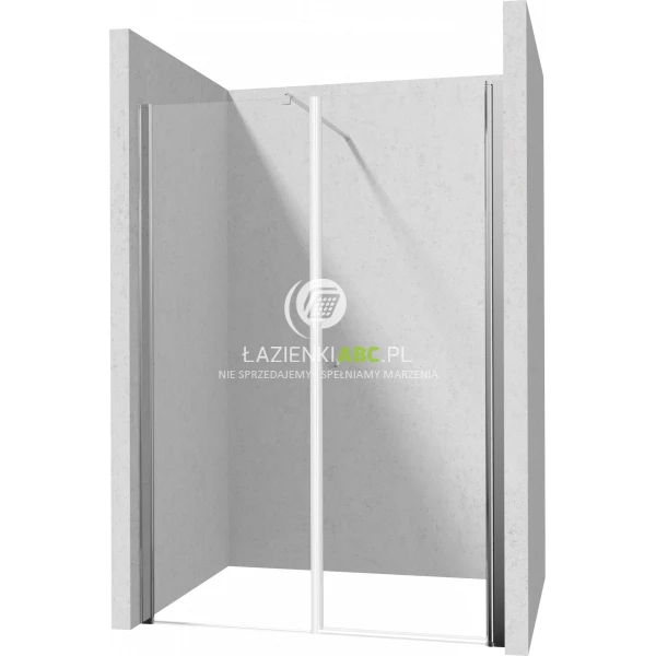 Drzwi prysznicowe do wnęki 130cm Deante KERRIA PLUS KTSW041P,KTS 011X,KTS 084P d/wahadłowe 90 + ścianka 40