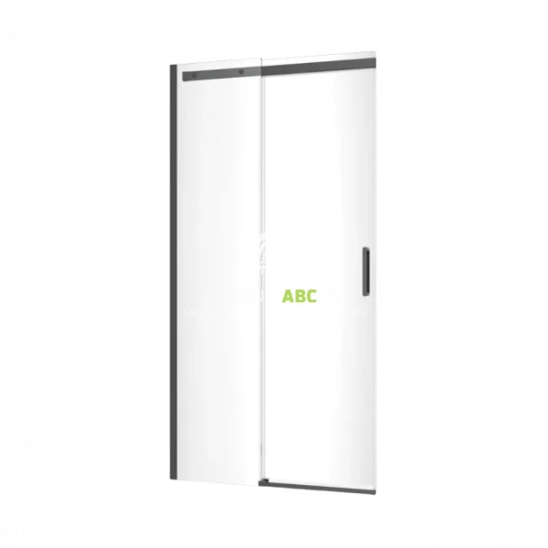 Drzwi prysznicowe wnękowe 100x200 cm Excellent ROLS KAEX.2612.K.1000.BL czarny mat