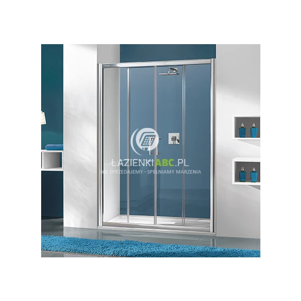 Drzwi prysznicowe przesuwne 130 cm Sanplast TX5 600-271-1230-39-231 smW15