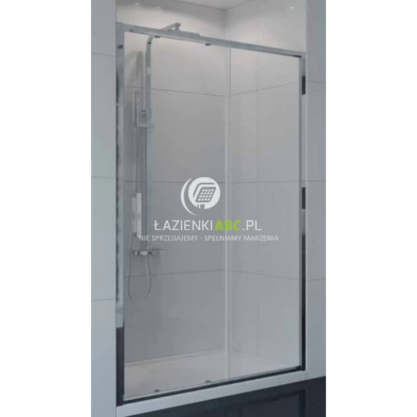 Drzwi prysznicowe wnękowe 120x195 szkło czyste New Trendy NEW CORRINA D-0090A
