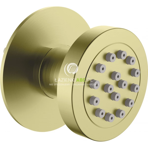 Dysza prysznicowa okrągła podtynkowa Deante CASCADA NAC R77K złoto szczotkowane
