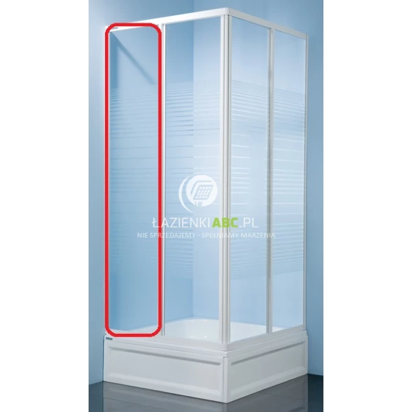 Element stały do kabiny kwadratowej 90 cm, szkło hartowane Sanplast CLASSIC 660-E0505