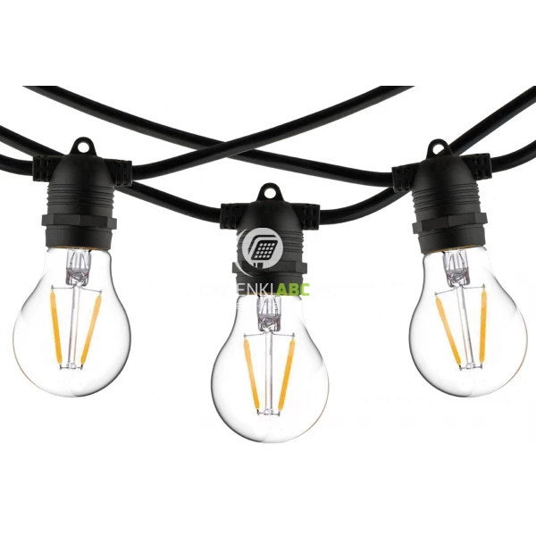 Grilanda ogrodowa 6 m Nowodvorski FESTOON LIGHTS 7873 czarny