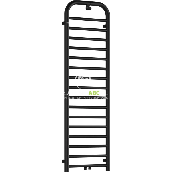 Grzejnik wodno-elektryczny 50x157 586W Deante SILIA AGI NG51 czarny mat