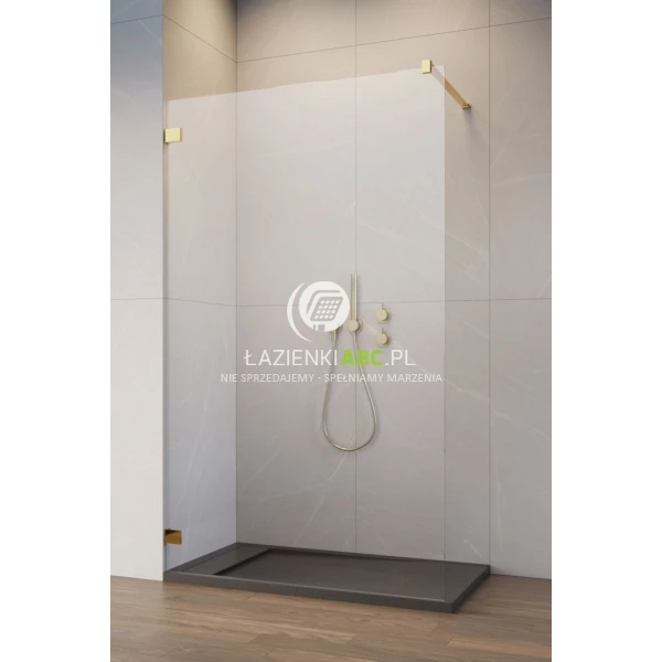 Kabina Walk-in 55x200 Radaway ESSENZA PRO GOLD 10103055-09-01 złota