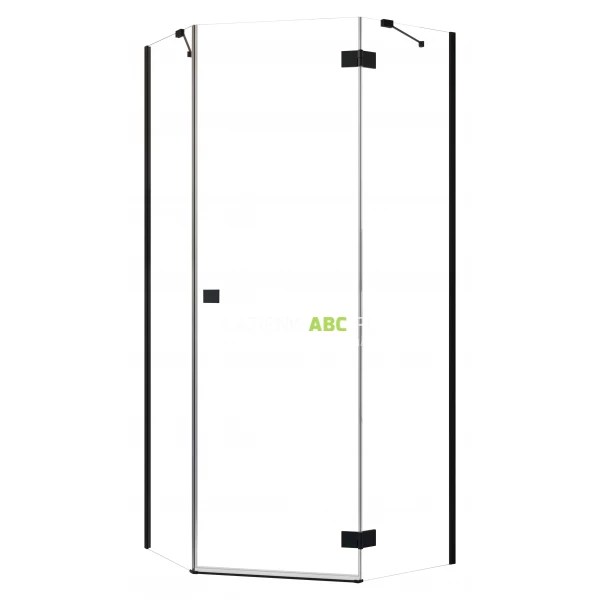 Kabina pięciokątna 100x100 Radaway ESSENZA PRO Black PTJ 10100300-01-01,10100000-54-01R prawa