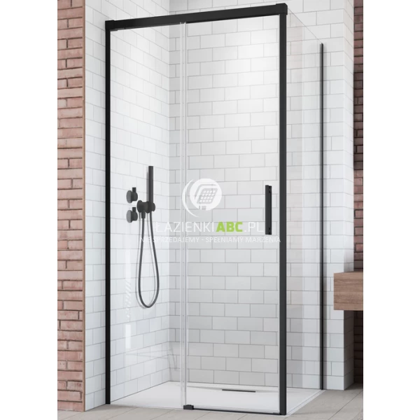 Kabina prostokątna 120x80 Radaway IDEA BLACK KDJ 387042-54-01L + 387051-54-01R lewa