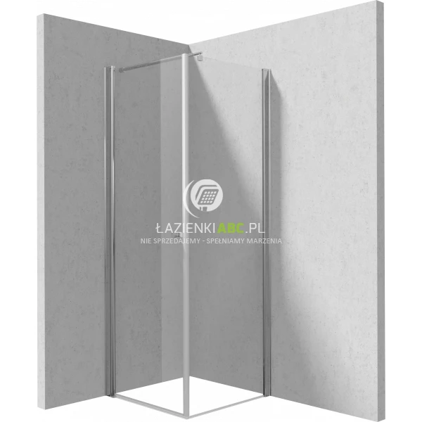 Kabina prostokątna 90x70 Deante KERRIA PLUS KTSW041P,KTS 037P d/wahadłowe + ścianka