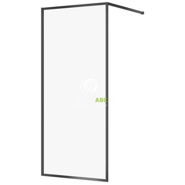 Kabina prysznicowa Walk-In 90x200 Cersanit LARGA S932-138 czarna