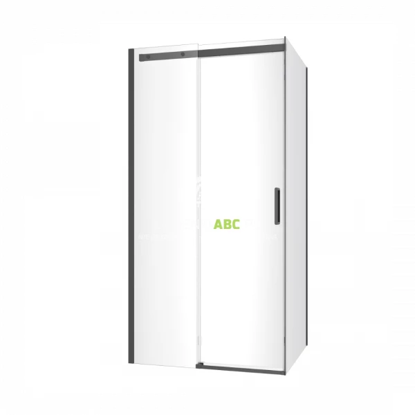 Kabina prysznicowa prostokątna 100x80 Excellent ROLS KAEX.2616.K.1000.0800.BL czarny mat