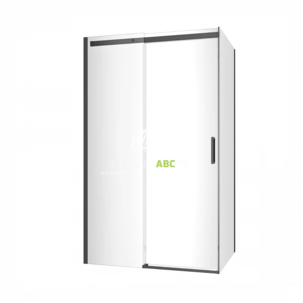 Kabina prysznicowa prostokątna 120x90 Excellent ROLS KAEX.2616.K.1200.0900.BL czarny mat