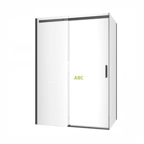 Kabina prysznicowa prostokątna 140x90 Excellent ROLS KAEX.2616.K.1400.0900.BL czarny mat