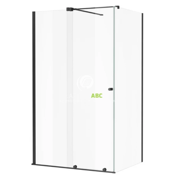 Kabina prysznicowa prostokątna 140x90 cm Excellent ORTIGO KAEX.5016.K.1400.0900.BL czarny mat