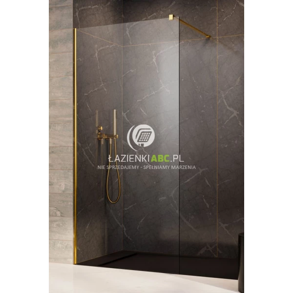 Kabina prysznicowa walk-in 105x200 Radaway MODO NEW GOLD II 389105-09-01 złota