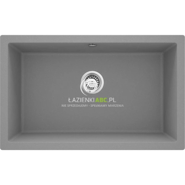 Komora podblatowa granitowa 80x50 Deante CORDA ZQA S10D szary metalik