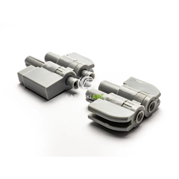 Komplet zawiasów górnych do parawanu nawannowego (2 sztuki) Besco AMBITION 2