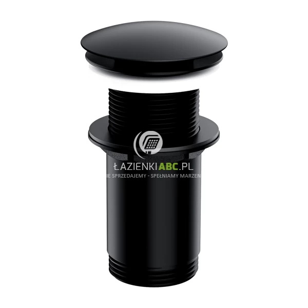 Korek klik-klak umywalkowy bez przelewu Omnires A716BL czarny
