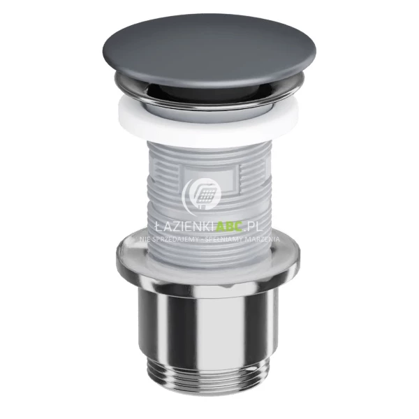 Korek umywalkowo-bidetowy klik-klak ceramiczny Excellent DESIGN ARIN.1485.K.01.GRMCR grafit mat/chrom