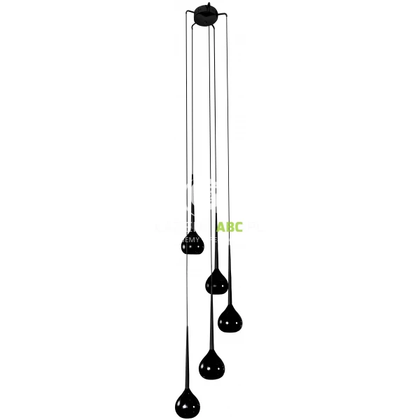 Lampa wisząca Azzardo AGA AZ1070 czarna 5-punktowa