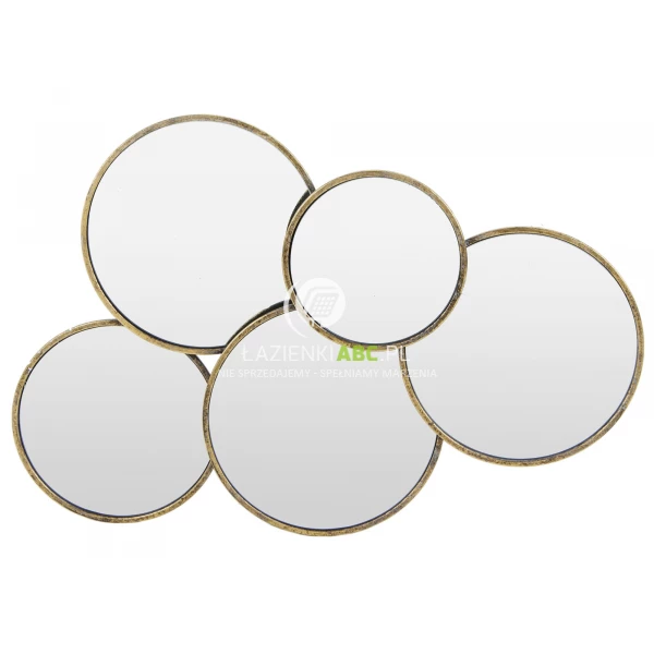 Lustro dekoracyjne złote 83x58 Casablanca 135652 metalowe
