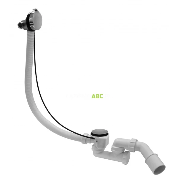 McAlpine HCN3100CB Zestaw odpływowo-przelewowy wannowy z odejściem 40/50 mm L-700 z mechanizmem napełniającym i automatycznym korkiem chromowany