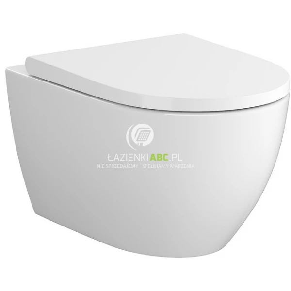 Miska WC VORTEX wisząca 52,5x35,5 + deska wolnoopadająca Cersanit ZEN S701-719