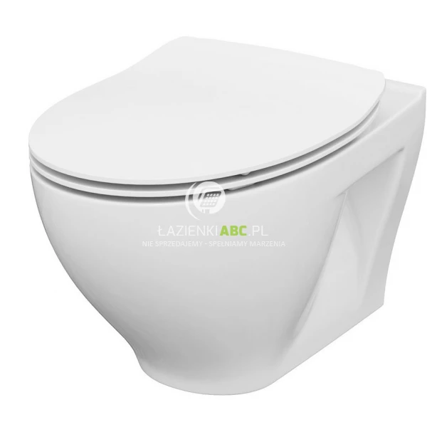 Miska WC bez kołnierza wisząca + deska DELFI slim Cersanit MODUO K701-147