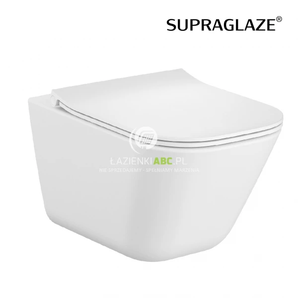 Miska WC wisząca bez kołnierza 54x34 Roca GAP A34647LS00 Supraglaze