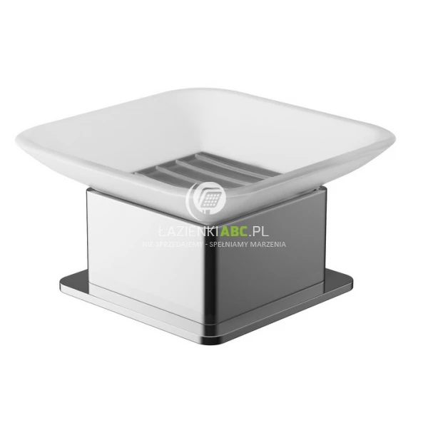 Mydelniczka szklana stojąca Excellent RIKO DOEX.1613CR chrom / szkło