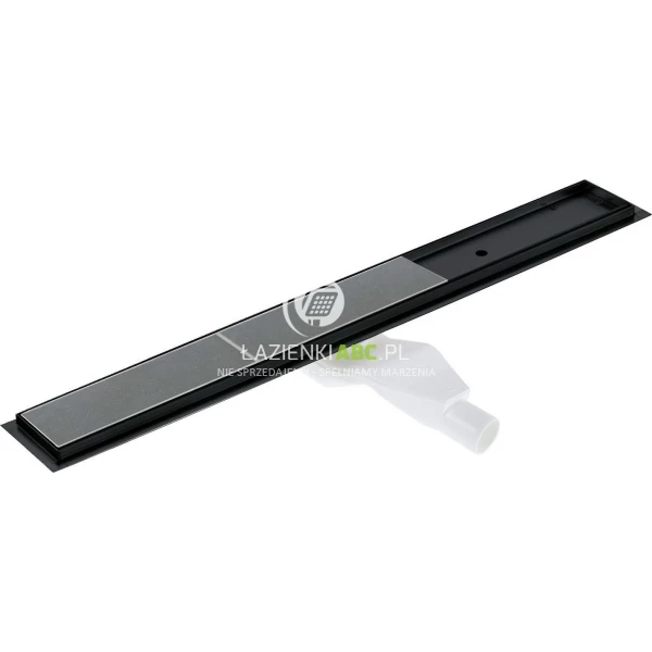 Odpływ liniowy odwracalny, ruszt pod płytki/pełny 60 cm Deante KOS N06D czarny mat