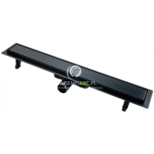 Odpływ liniowy odwracalny z rusztem lub pod płytkę 60 cm FDesign KLEOME FD7-401-60-22 czarny