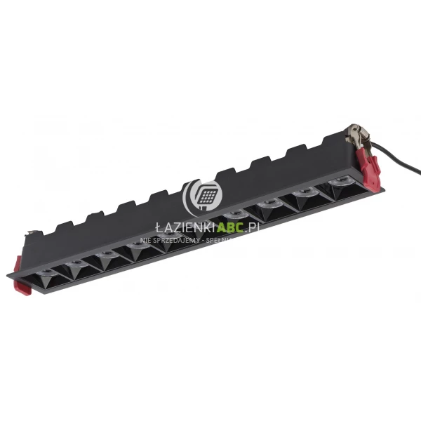 Oprawa liniowa podtynkowa 40 W, 3000 K Nowodvorski MIDI LED 10063 czarna