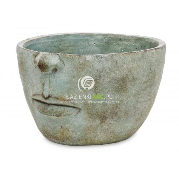 Osłonka jasno zielona twarz cementowa Cyrus Stone 127932