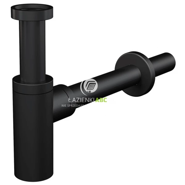 Półsyfon umywalkowy Alcaplast Alcadrain A400BLACK czarny mat