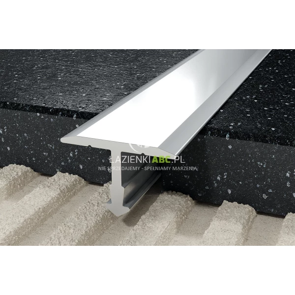 Profil fugowy T 14x250 Excellent LIPBAFASZSR.14/250 szczotkowany srebrny