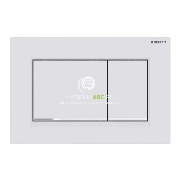 Przycisk spłukujący przedni Geberit SIGMA20 115.883.JT.1 bialy matowy / chrom błyszczący