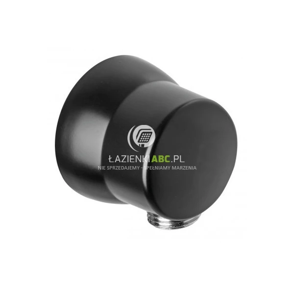 Przyłącze kątowe do węża natryskowego Kludi SIRENA 6306039-00 czarne mat