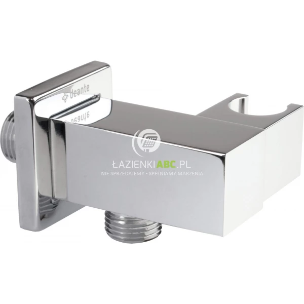 Przyłącze kątowe z uchwytem na słuchawkę Deante CASCADA NAC 058K kwadratowe