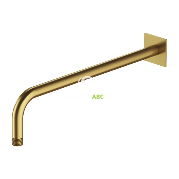 Ramię prysznicowe ścienne 40 cm Omnires RA01C/KGLB złoto szczotkowane