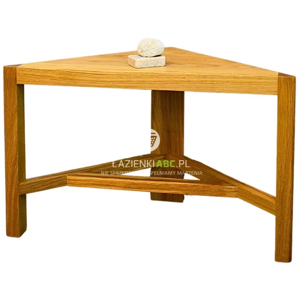 Ręcznie robiona półka drewniana narożna xob2759