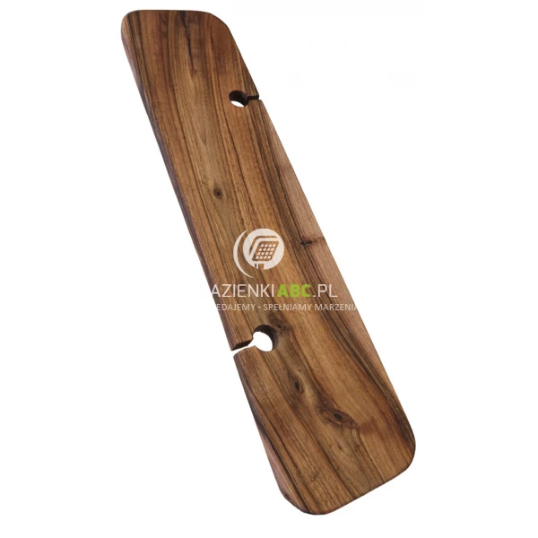 Ręcznie robiona półka na wannę drewniana Scande zaokrąglona