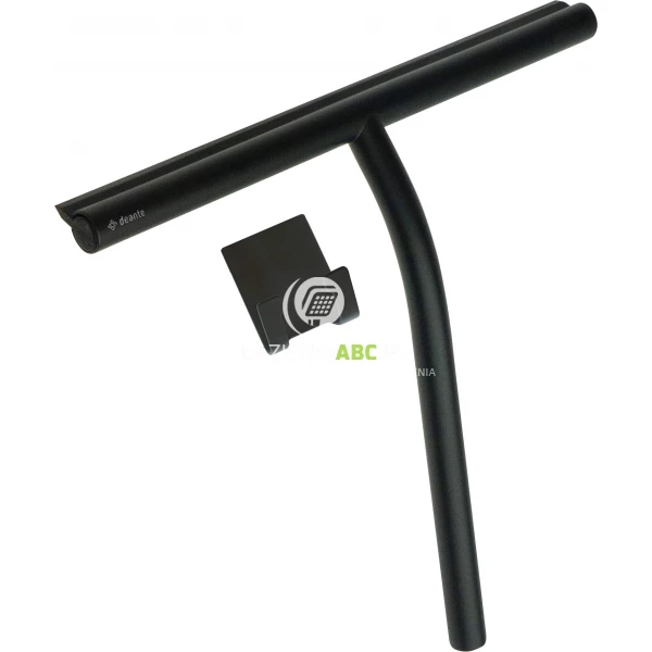 Ściągaczka do wody z wieszakiem Deante SILIA ADI_N31K czarna mat