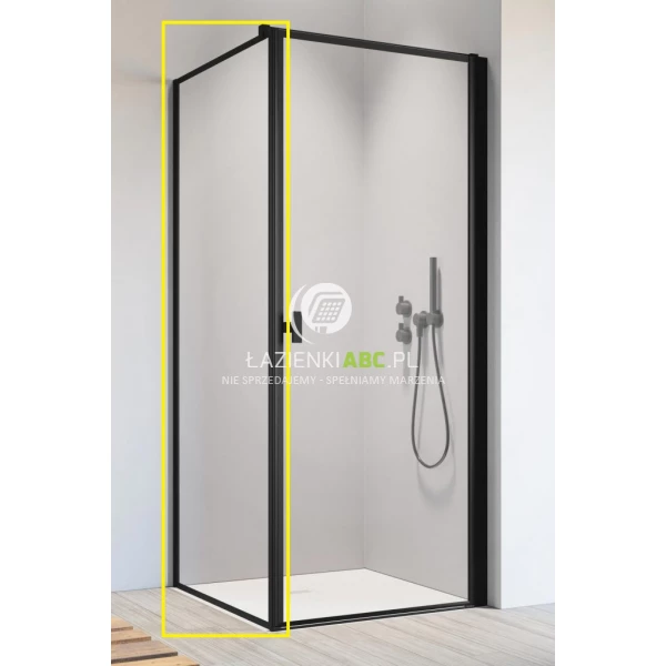 Ścianka boczna S1 80x200 Radaway NES 8 BLACK KDJ I 10089080-54-56 czarna/frame