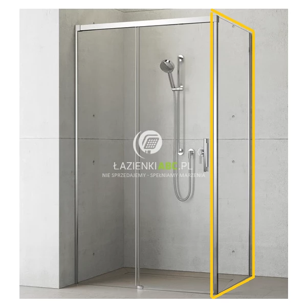 Ścianka boczna S1 90x200 Radaway IDEA 387050-01-01R prawa chrom