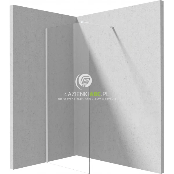 Ścianka walk-in 70x195 Deante PRIZMA KTJ A37P biała